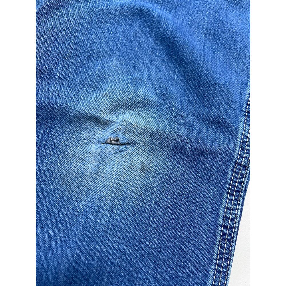 Carhartt FR Jeans Mens 36x30 Blue Denim Carpenter Utility distress Actual 34x28 - Picture 8 of 10